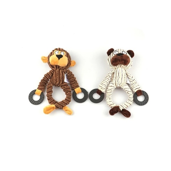 Eco-friendly, hemp made, Monkey or Bear rope toys for doggies. - Picture 2 of 4